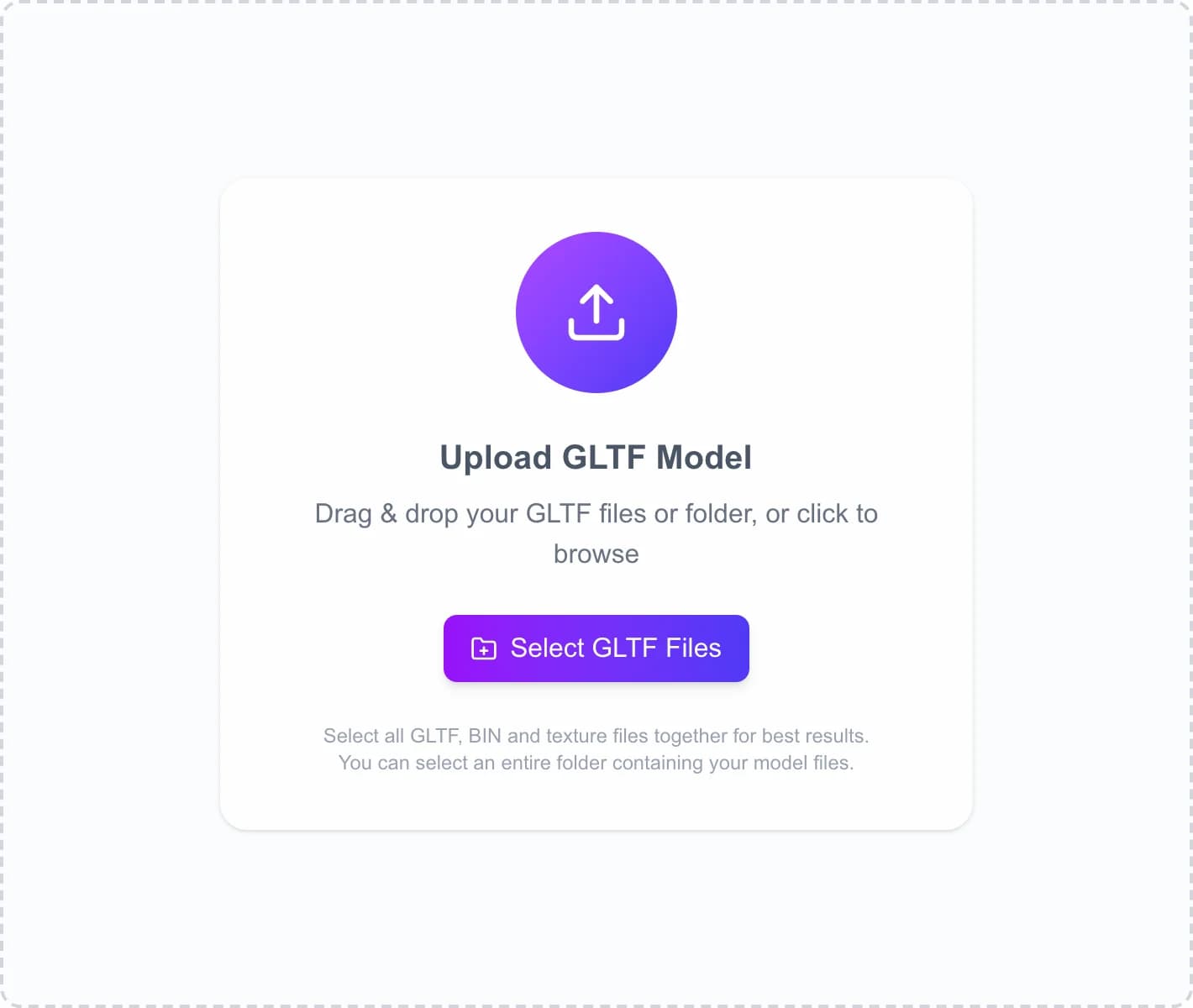 Free Online 3D GLTF/GLB Viewer - View GLTF and GLB 3D models online for free with interactive controls, animation