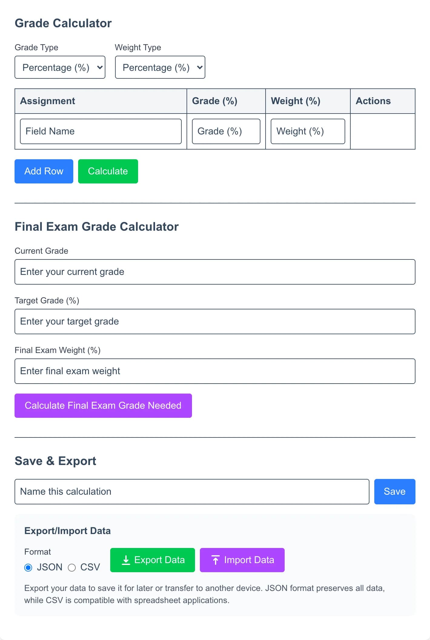 Free Online Grade Calculator - Calculate your weighted grades and GPA online for free with our comprehensive gr