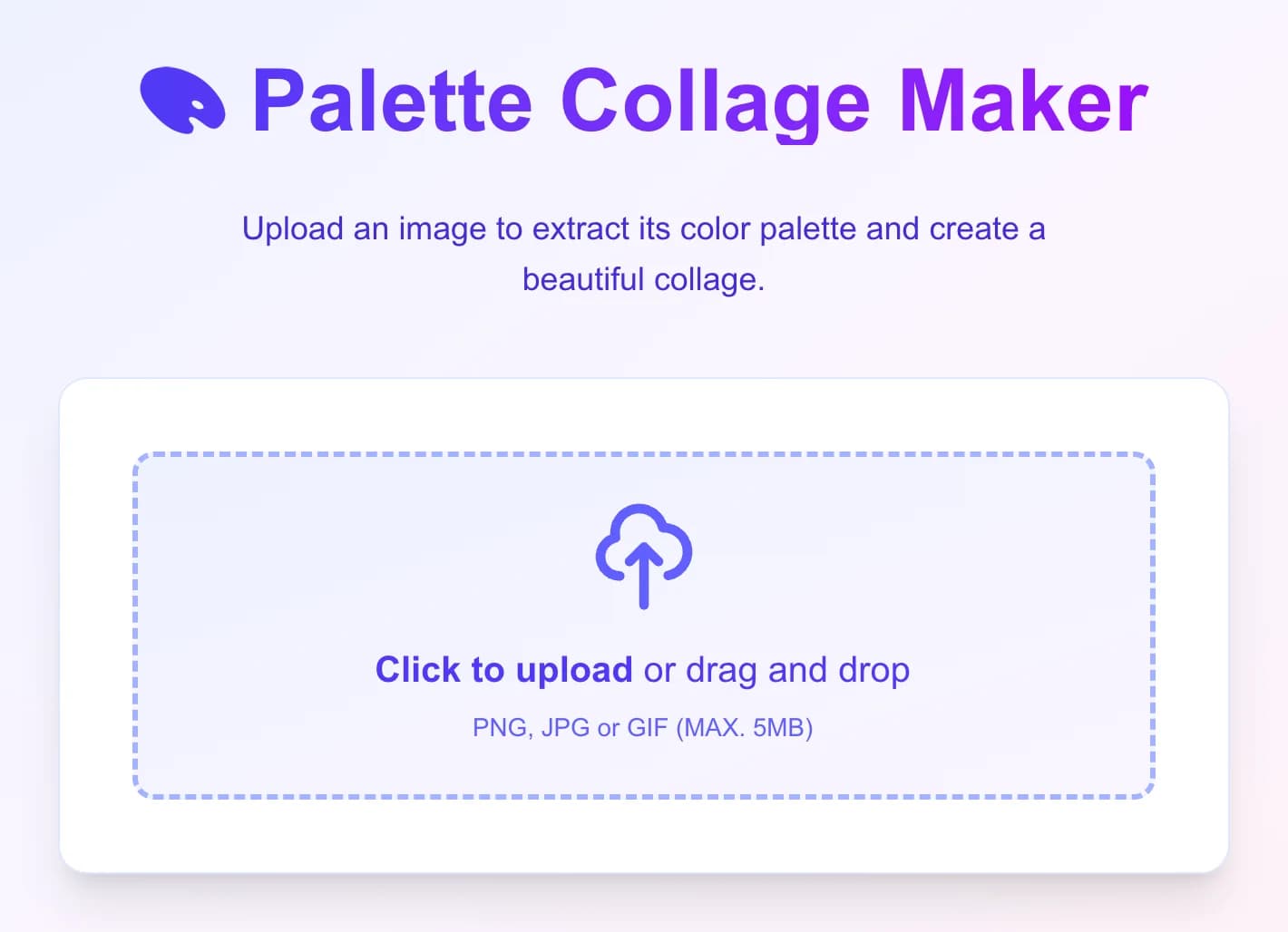 Color Palette Collage Maker - Create stunning visual collages by combining your images with extracted color pa