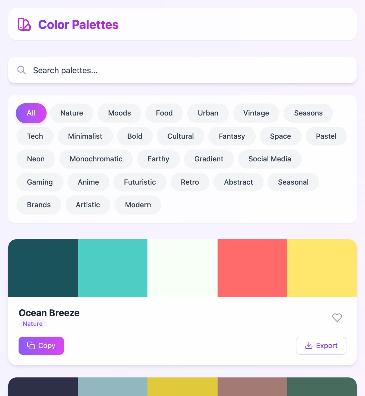 200+ Professional Color Schemes & Export Tools