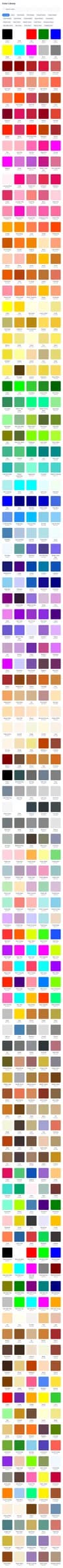 Popular Color Library - Browse our comprehensive library of 500+ popular named colors organized into 20 