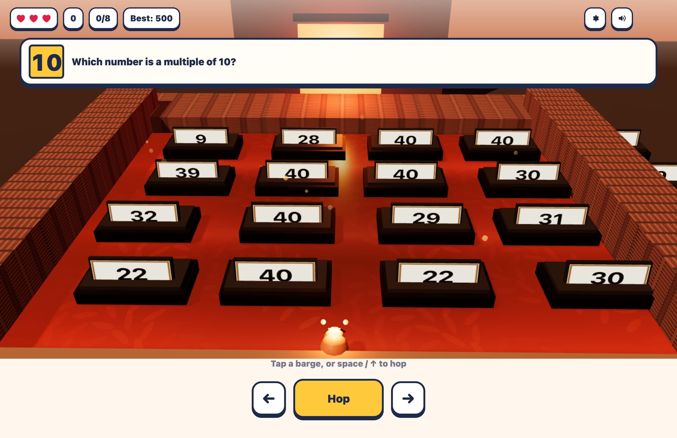 Jogo de Encontrar Múltiplos