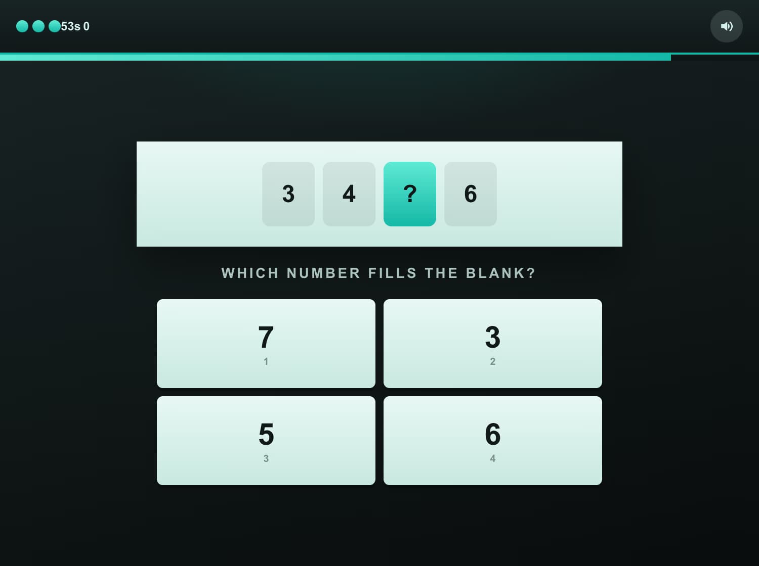 Gioco Riempi lo Spazio nelle Sequenze Numeriche