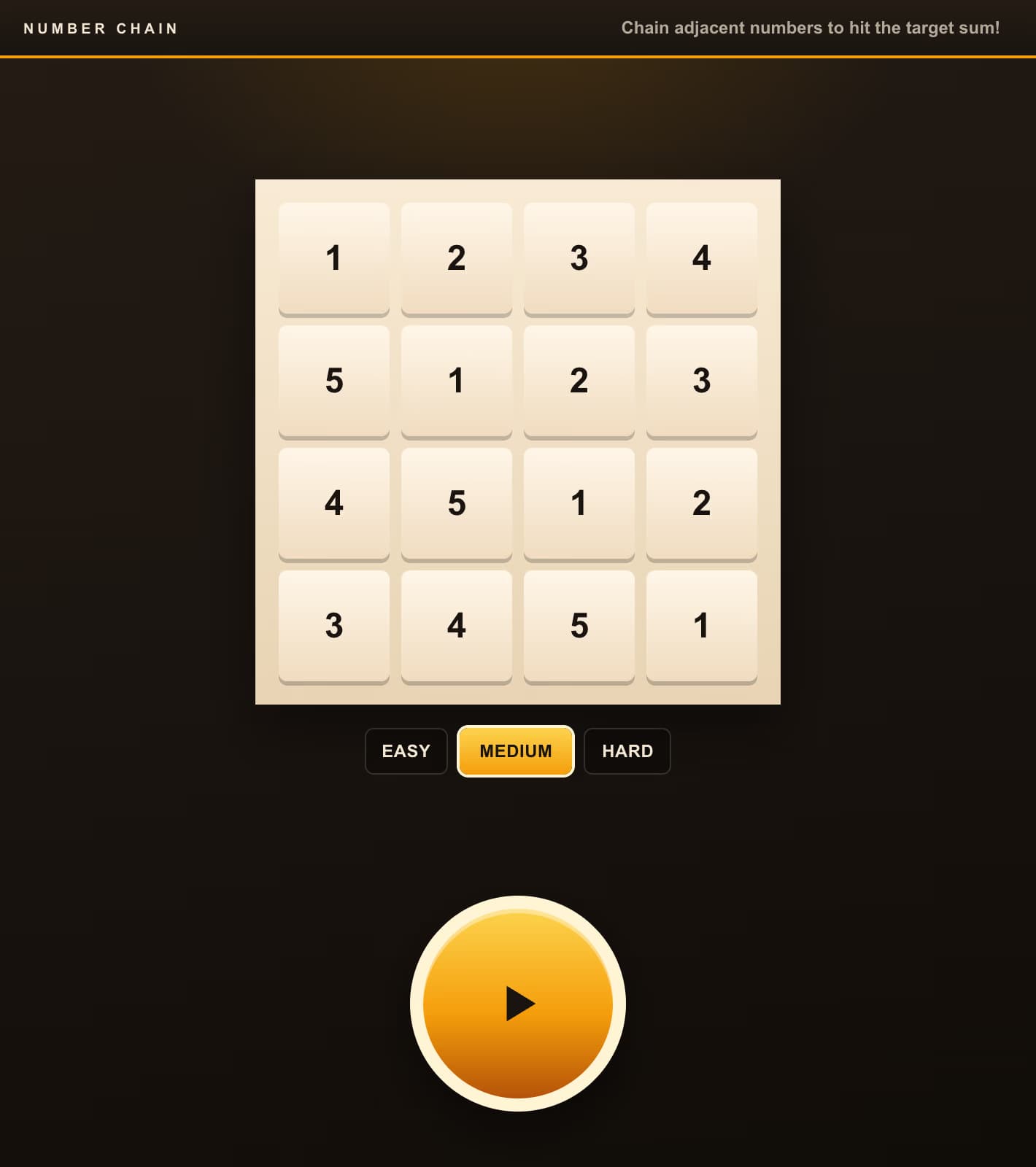 Jogo de Puzzle de Caminho Matemático | Conecte Números para Atingir a Soma Alvo