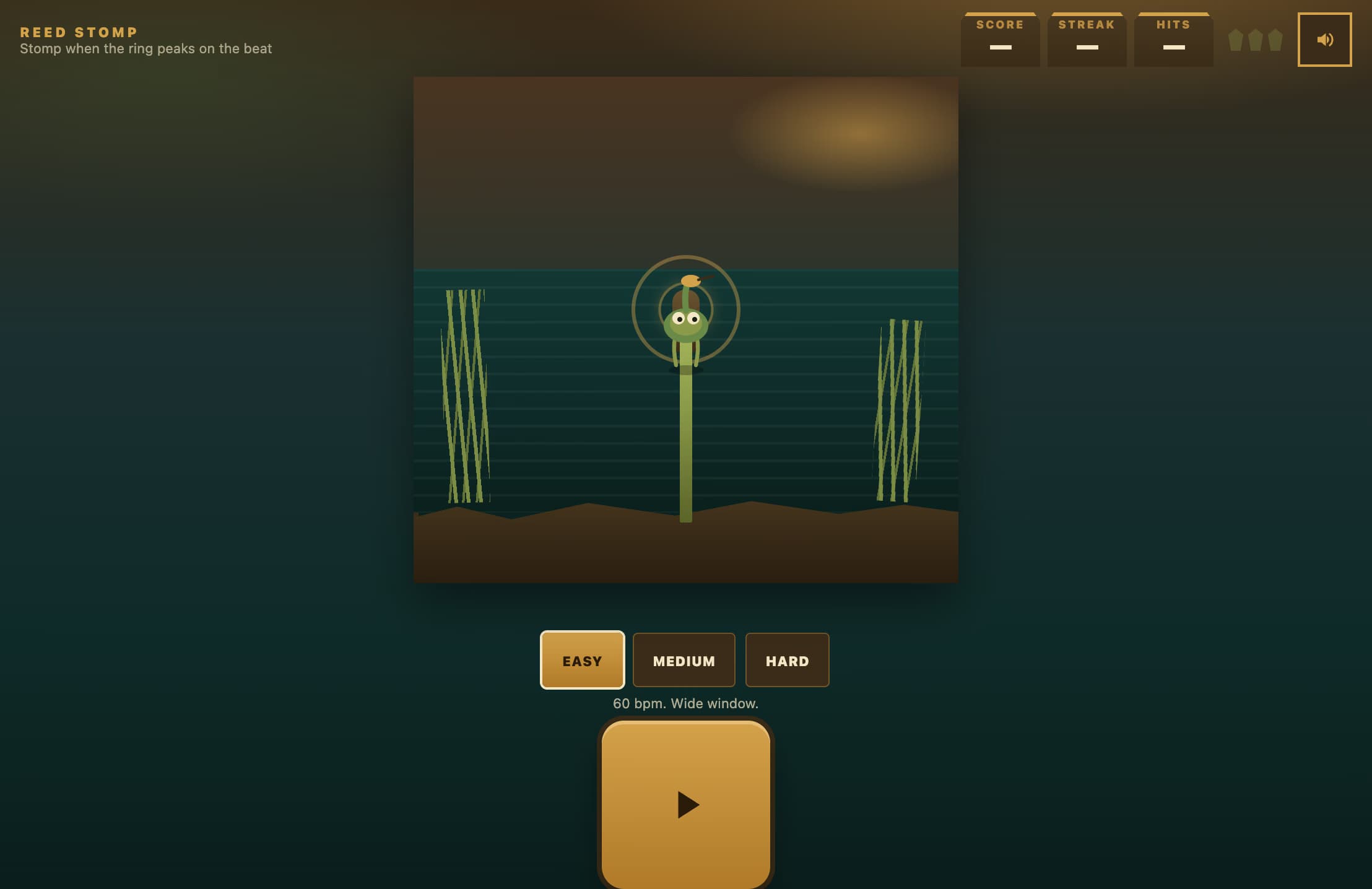 Jogo de ritmo para pisar na primeira infância