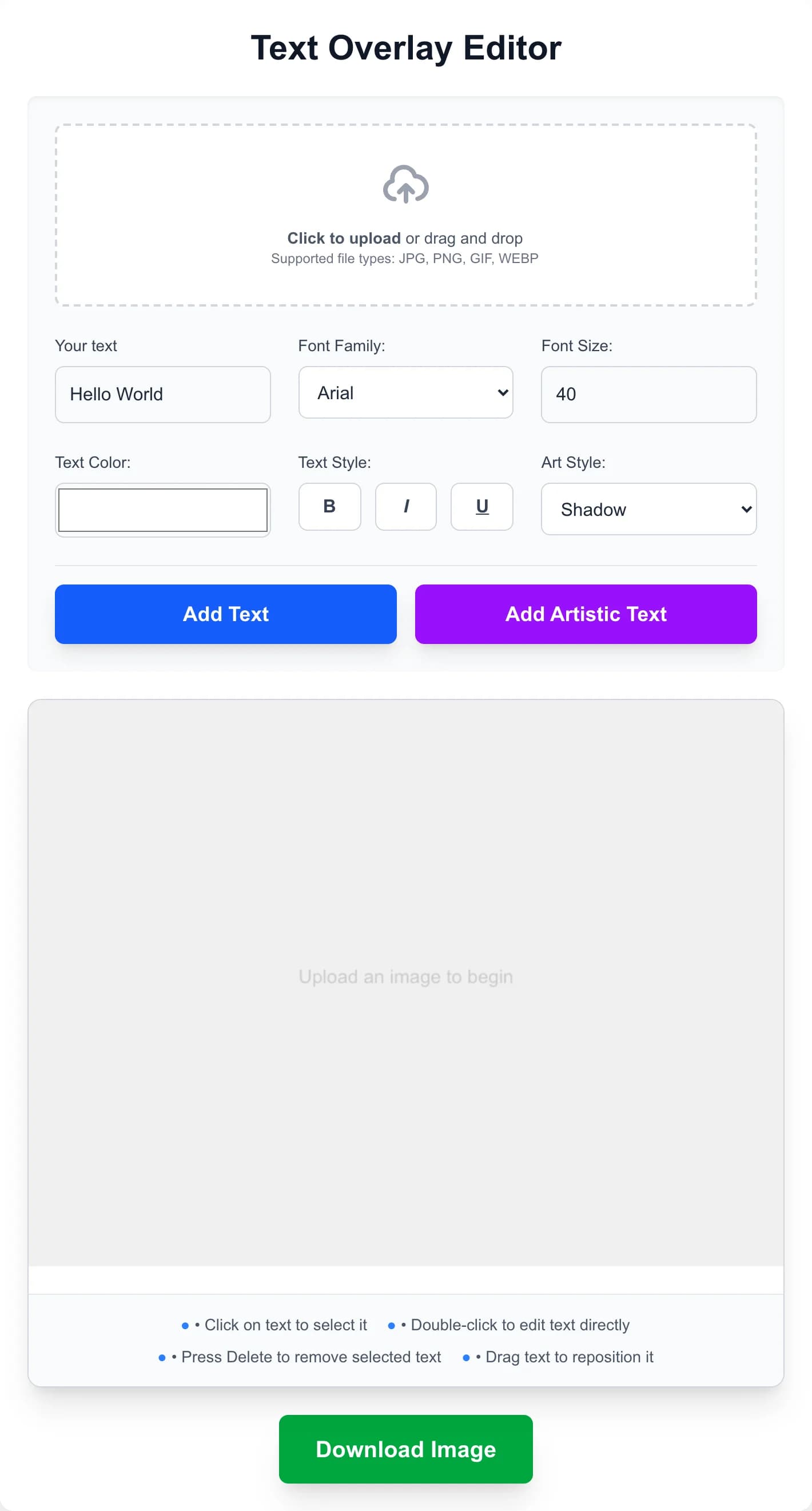 Add Text to Image Online - Easily add custom text to your images online for free. Customize fonts, colors, 