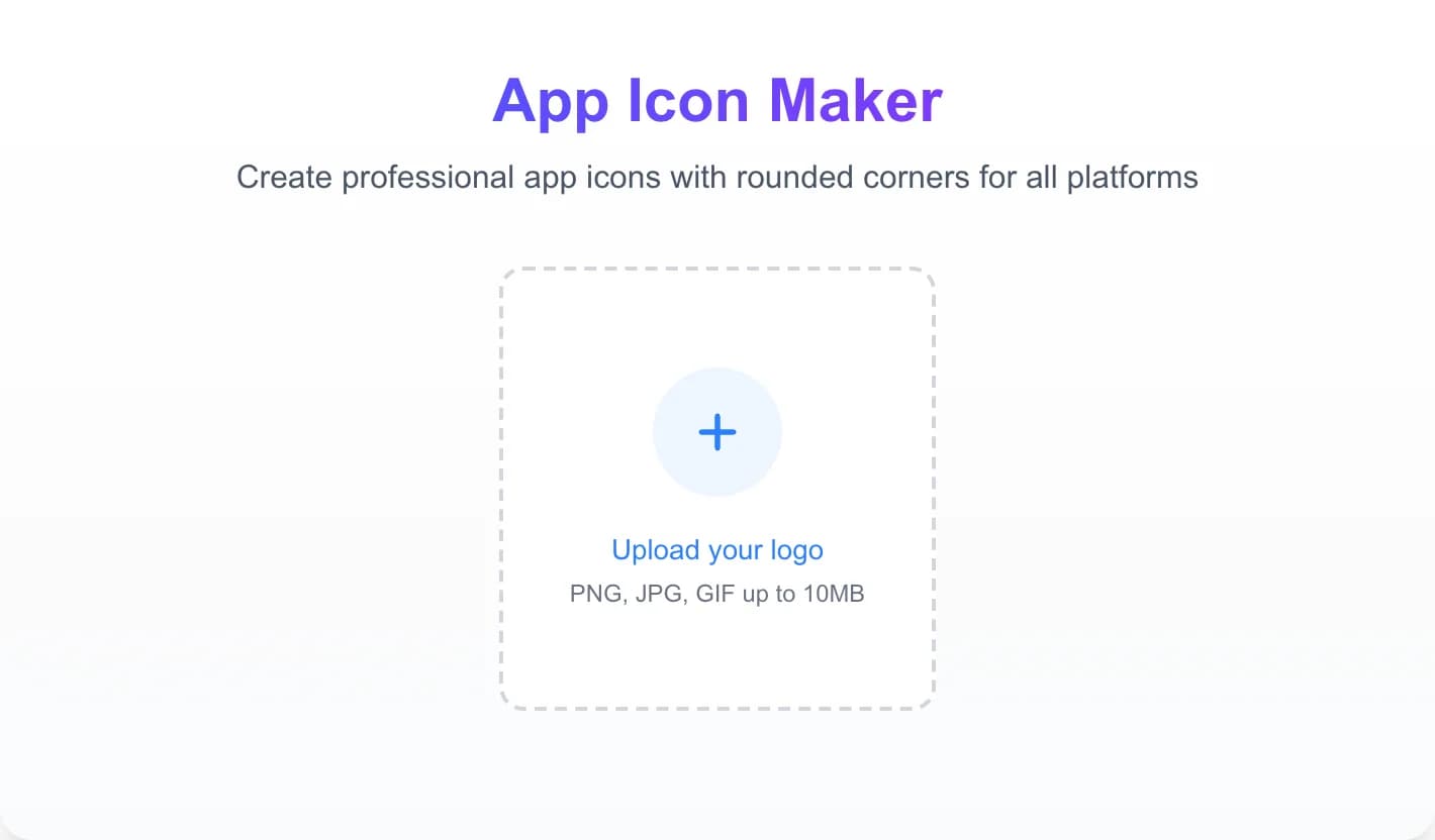 App Icon Maker Online - Create professional app icons with rounded corners and custom backgrounds for iO