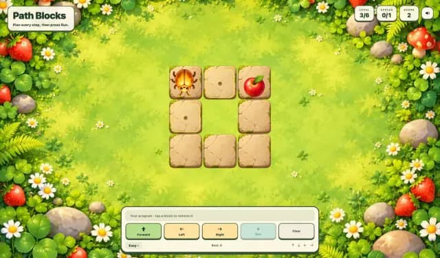 เกมเรียงลำดับคำสั่ง (Coding)