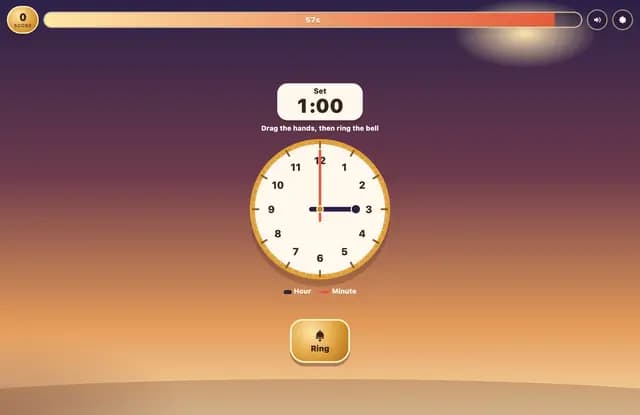 Drag the Hands and Tell Time