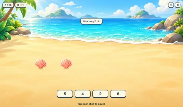 Kids Counting Game 1 to 20