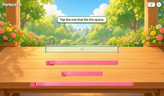 Een eenvoudig spel om lengtes te vergelijken
