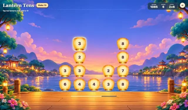 Addition to 10 Bubble