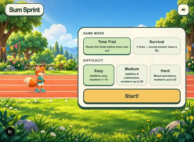 Race to the Finish Line Math