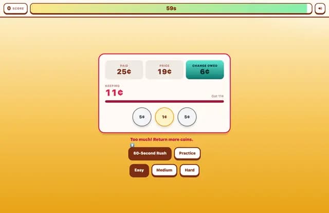 Return the Correct Coins