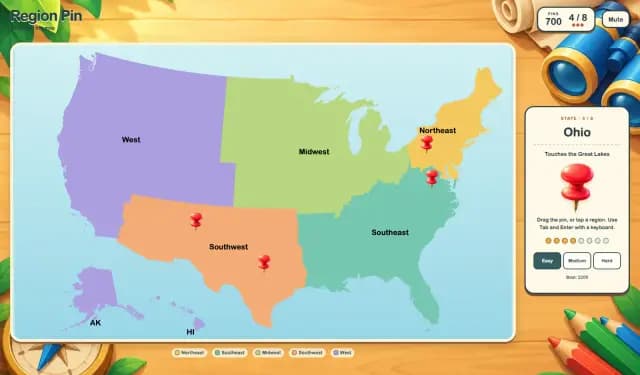 US Regions Map