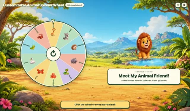 Animal Spinner Wheel