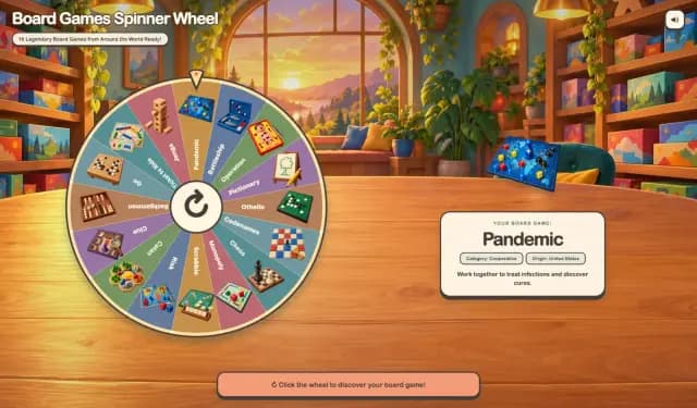 Board Games Spinner Wheel