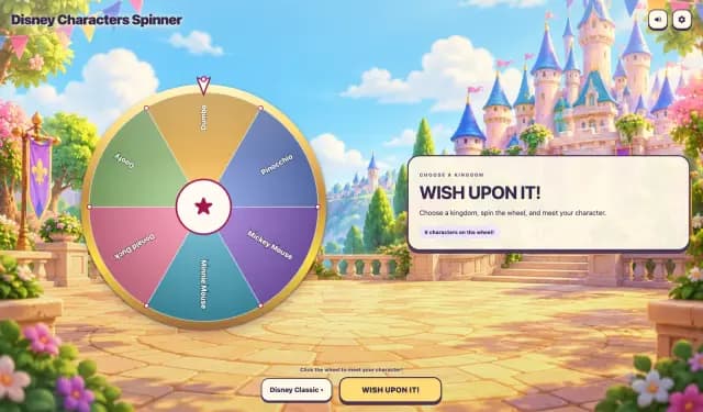 Disney Characters Spinner