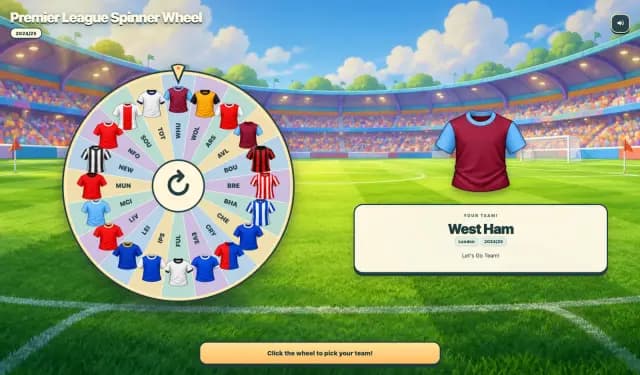 Selecionador Aleatório de Times de Futebol Inglês