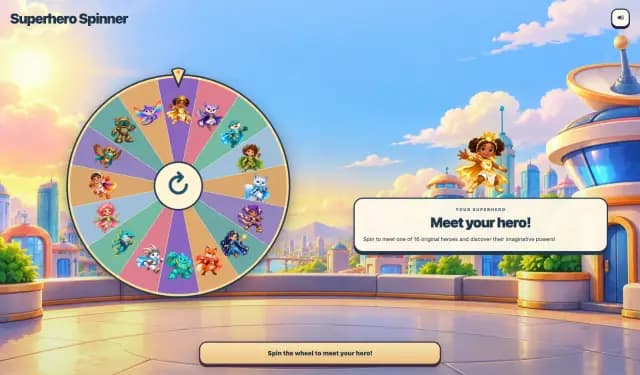 Superhero Spinner Wheel