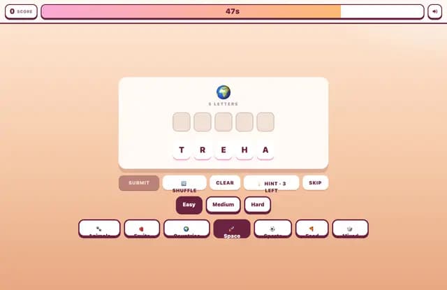Unscramble Jumbled Letters