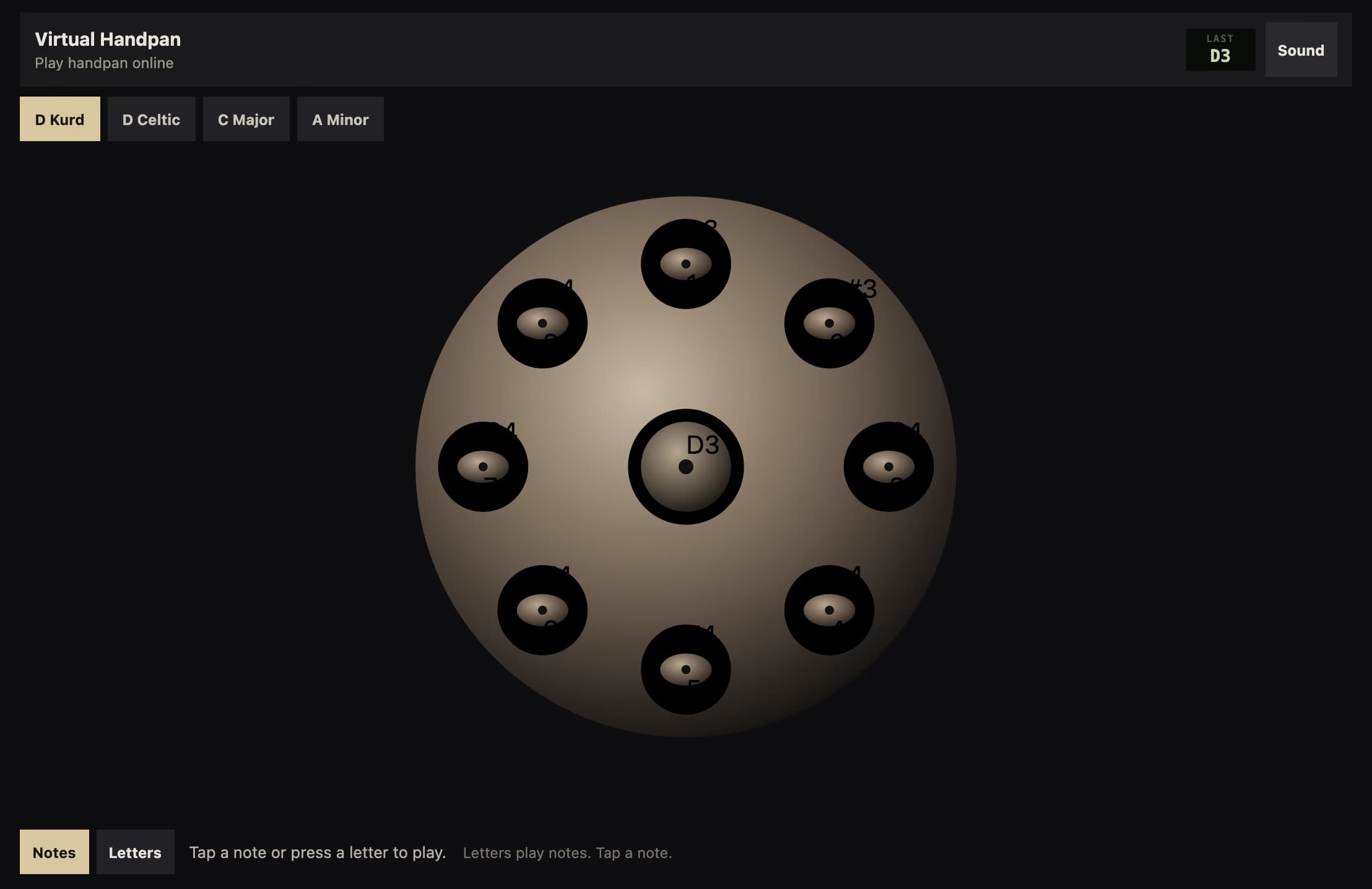 Virtual Handpan