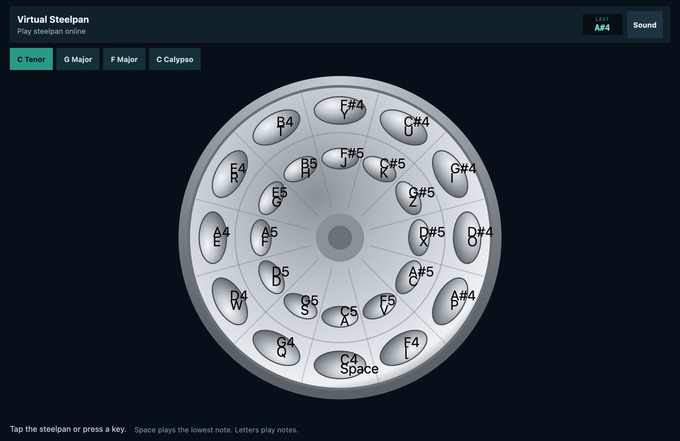 Virtual Steelpan